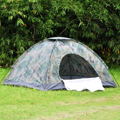 Tente de camping camouflage