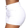 Short en jean blanc femme