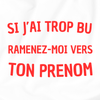 Si j'ai trop bu ramenez-moi vers